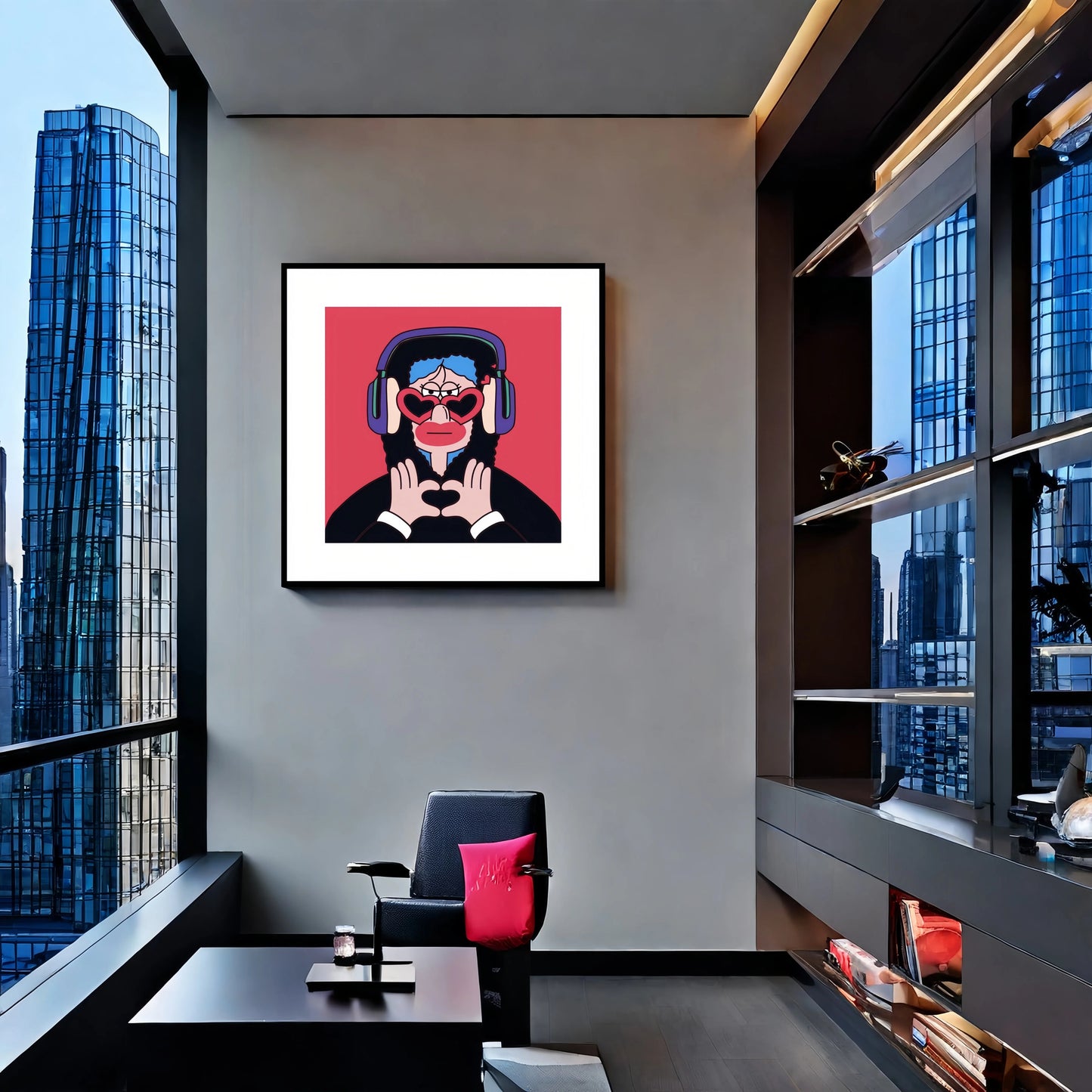 The Heartbeat Icon (Silk Pop Art Illustration)