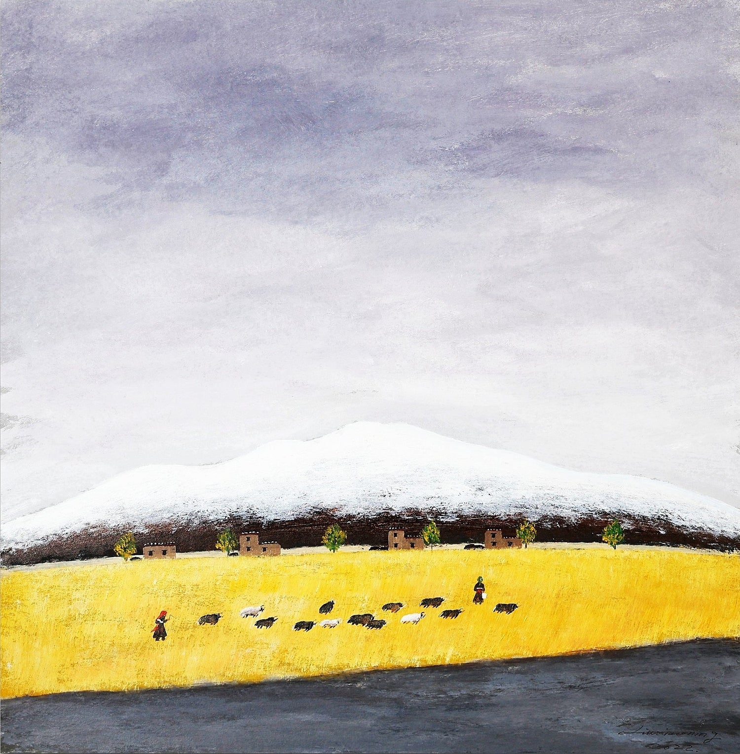 Oil Painting on Xuan Paper