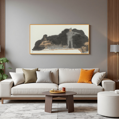 He Jun | Shout — Large Format Contemporary Ink Painting