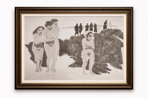 1941 - 97.6'' × 48.8 '' | Original Painting by Chinese Artist | Magic Bear Art