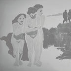 1941 - 97.6'' × 48.8 '' | Original Painting by Chinese Artist | Magic Bear Art