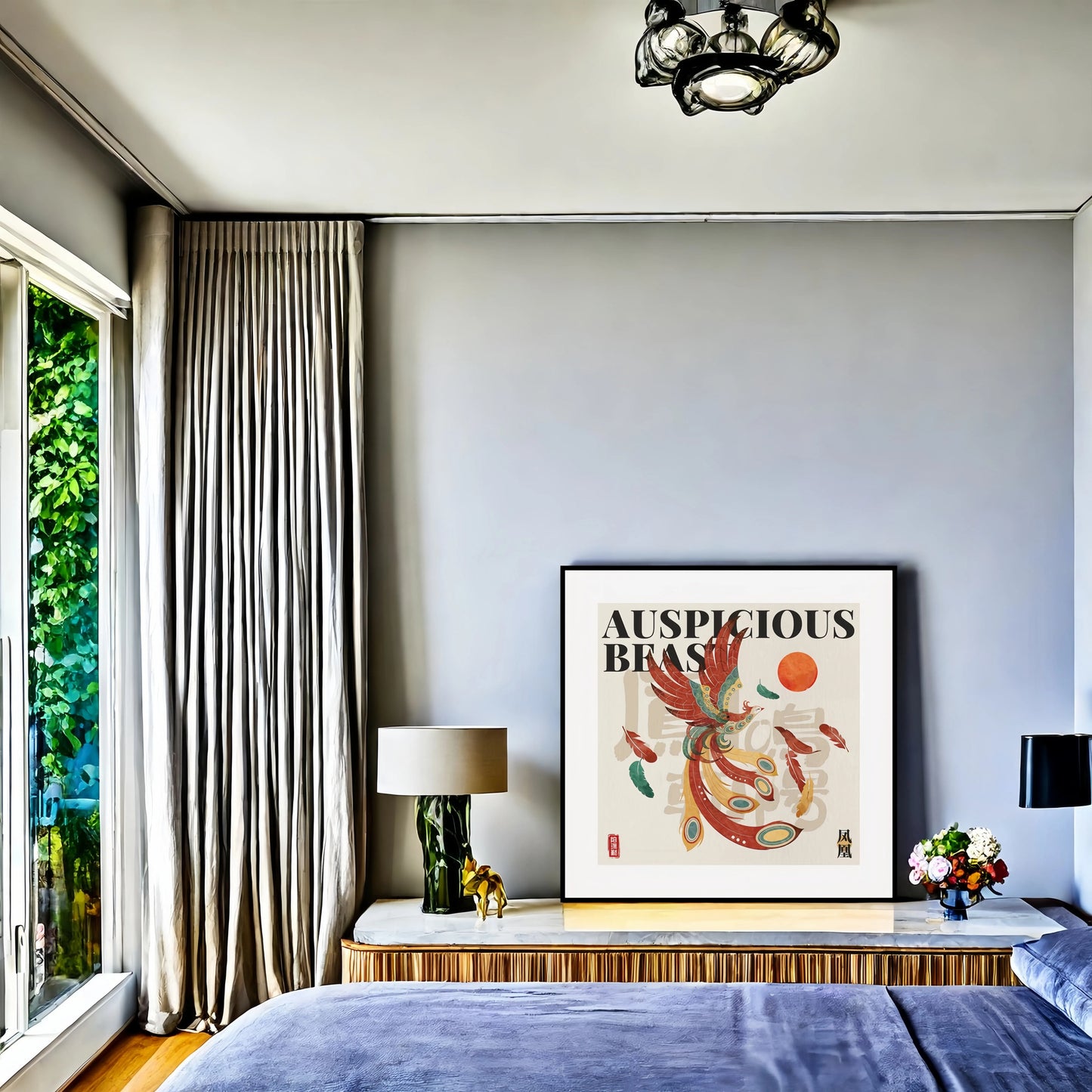 Phoenix - Silk Wall Art-60CM*60CM