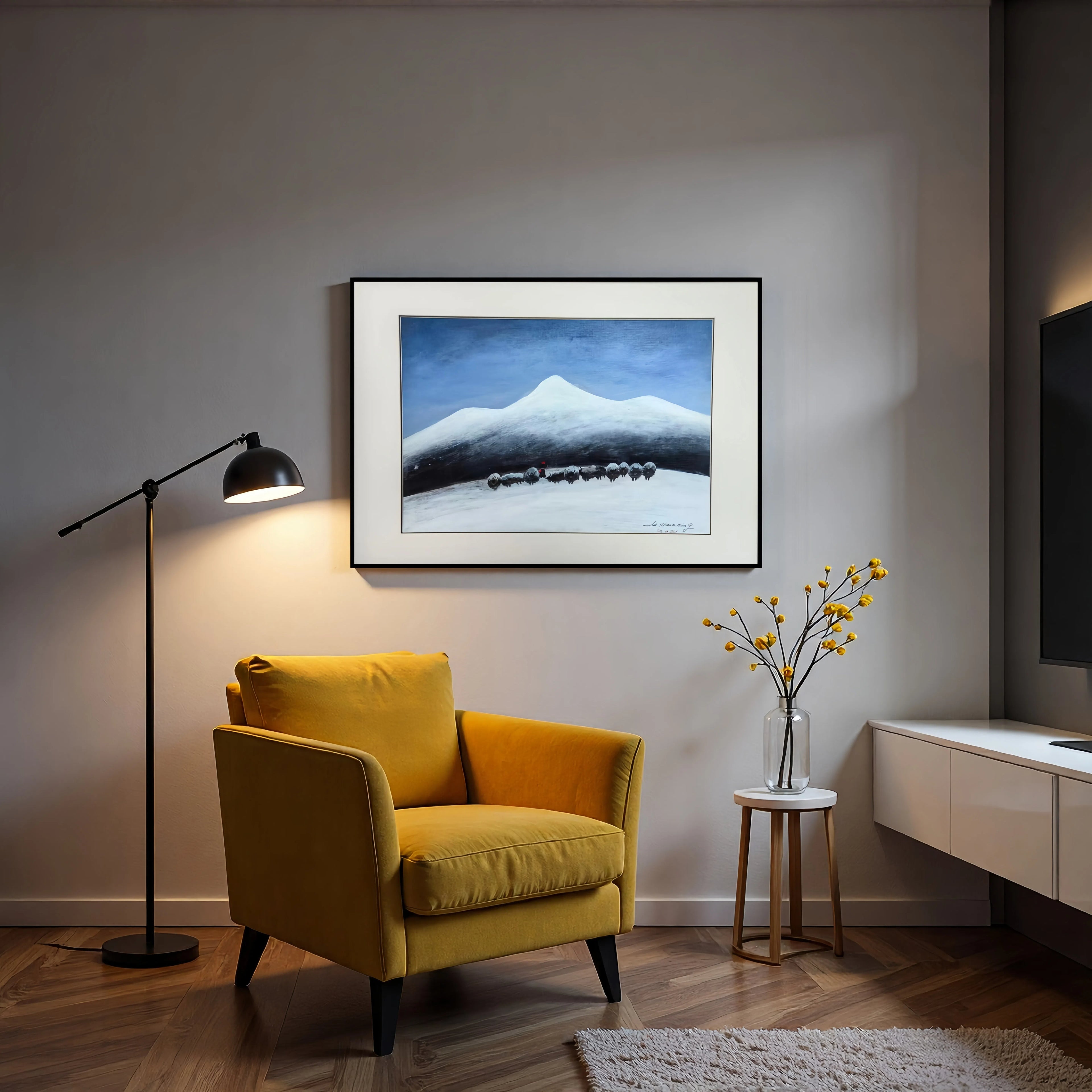 Yak Herders  — 21.3''×14.6'' Small Format Oil