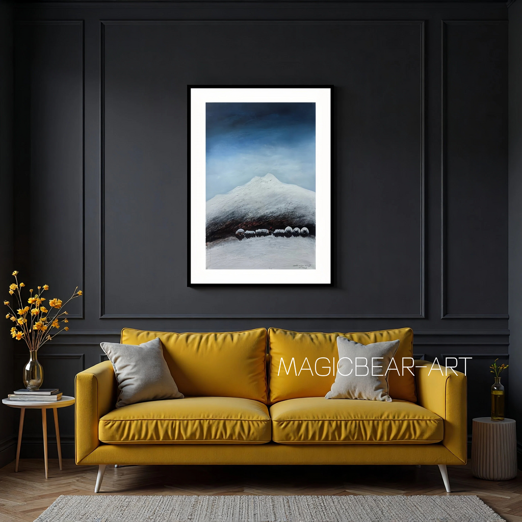 Yak Herders — 15.7'' × 23.6''  Small Format Oil (Vertical)