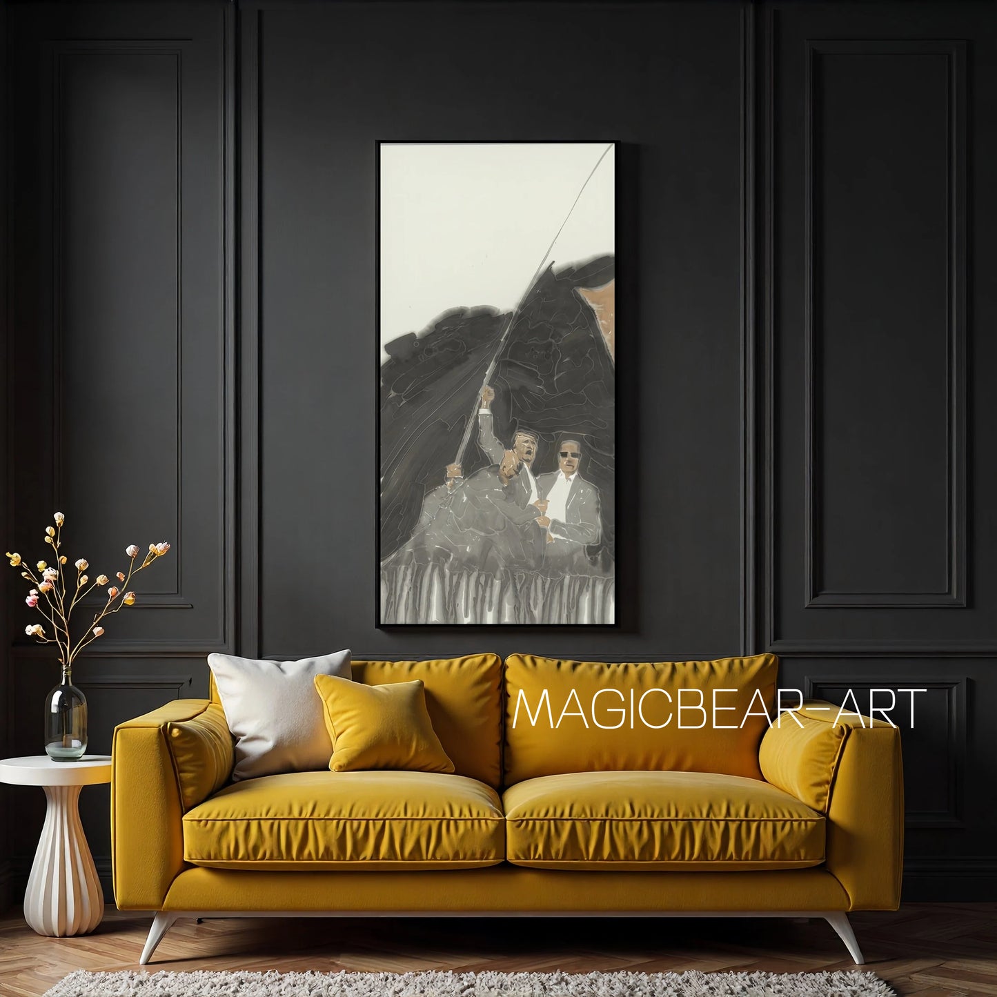 He Jun | Shout — Medium Format Contemporary Ink Painting
