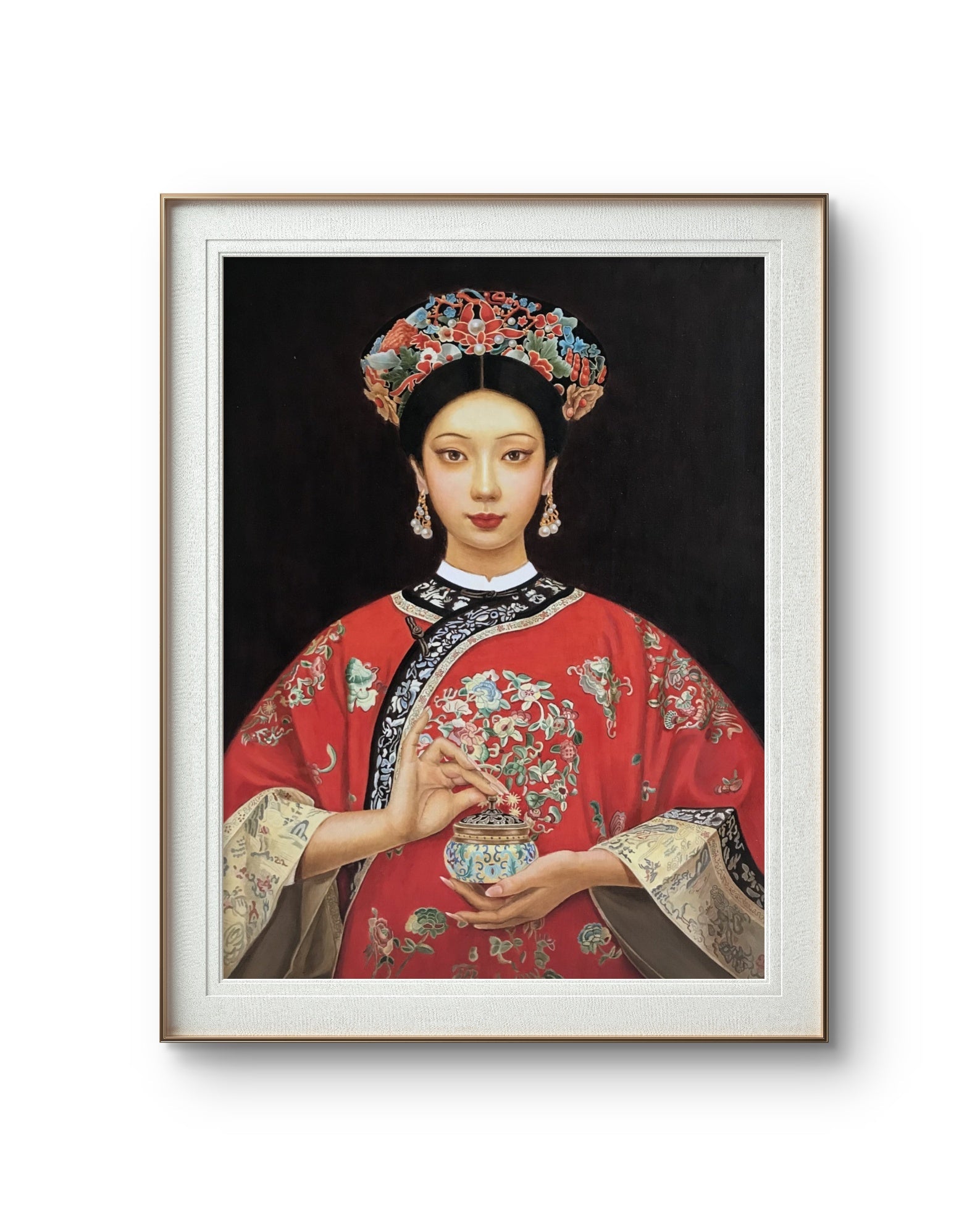청나라 여인 - 캔버스 유화 31.5인치 × 23.6인치