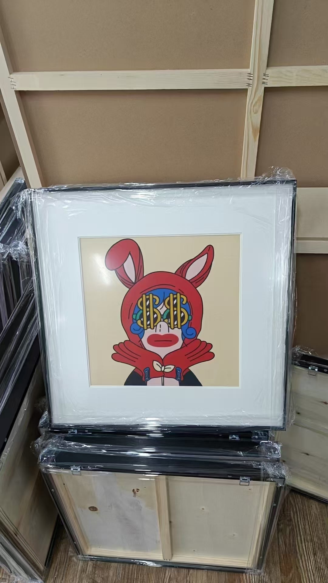 The Money Girl (Silk Pop Art Illustration)