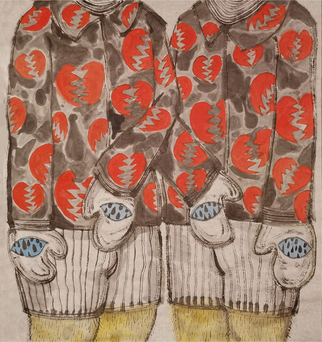 Don’t Lie to Me - Chinese  Ink & Color 23.6″ × 23.6″