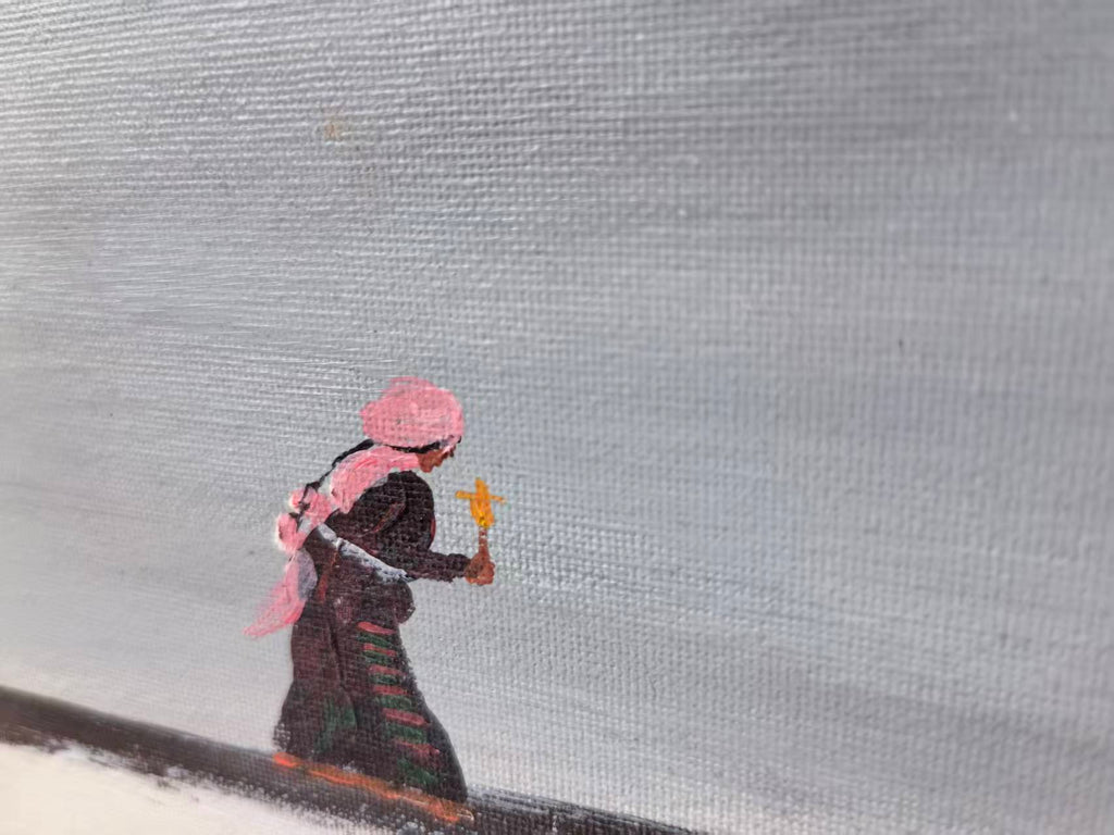 The Pilgrims  — 23.2''×15'' Small Format Oil