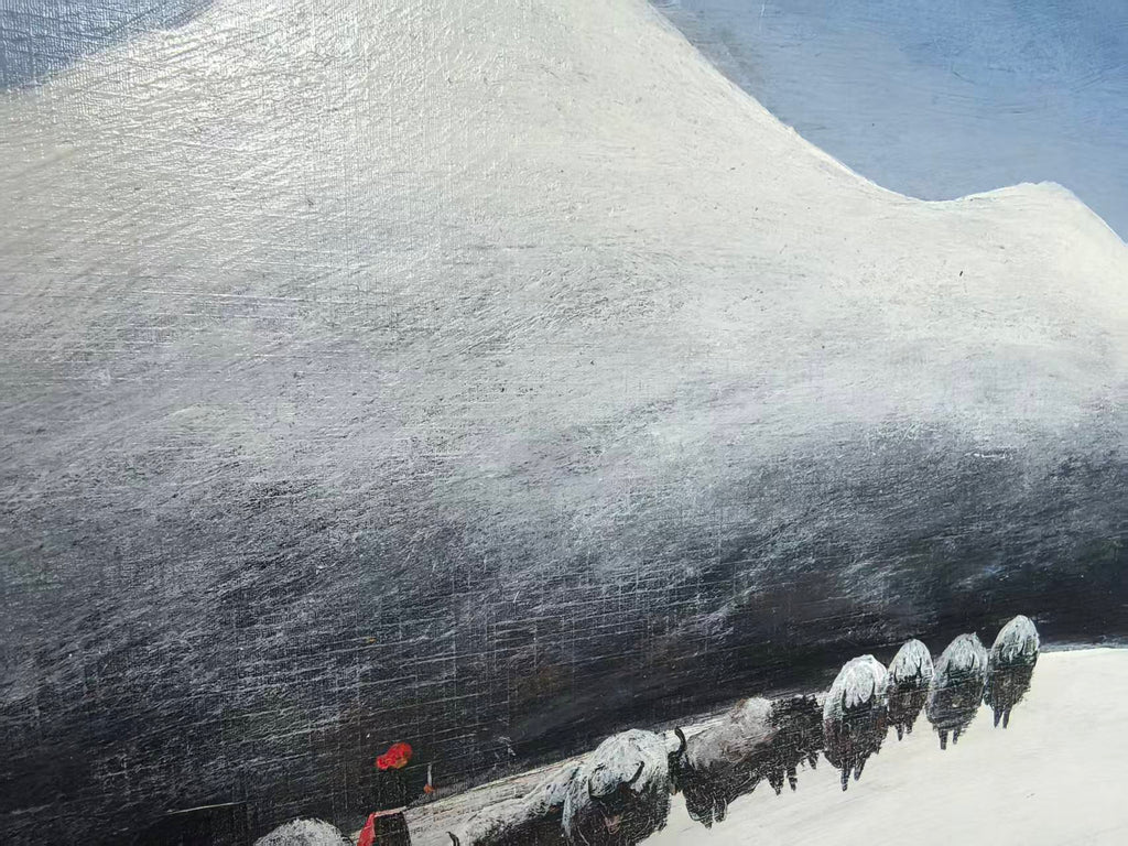 Yak Herders  — 21.3''×14.6'' Small Format Oil