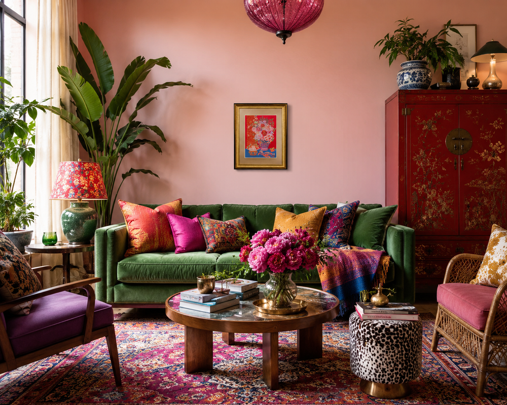 Art preview in a living room by MagicBear Art