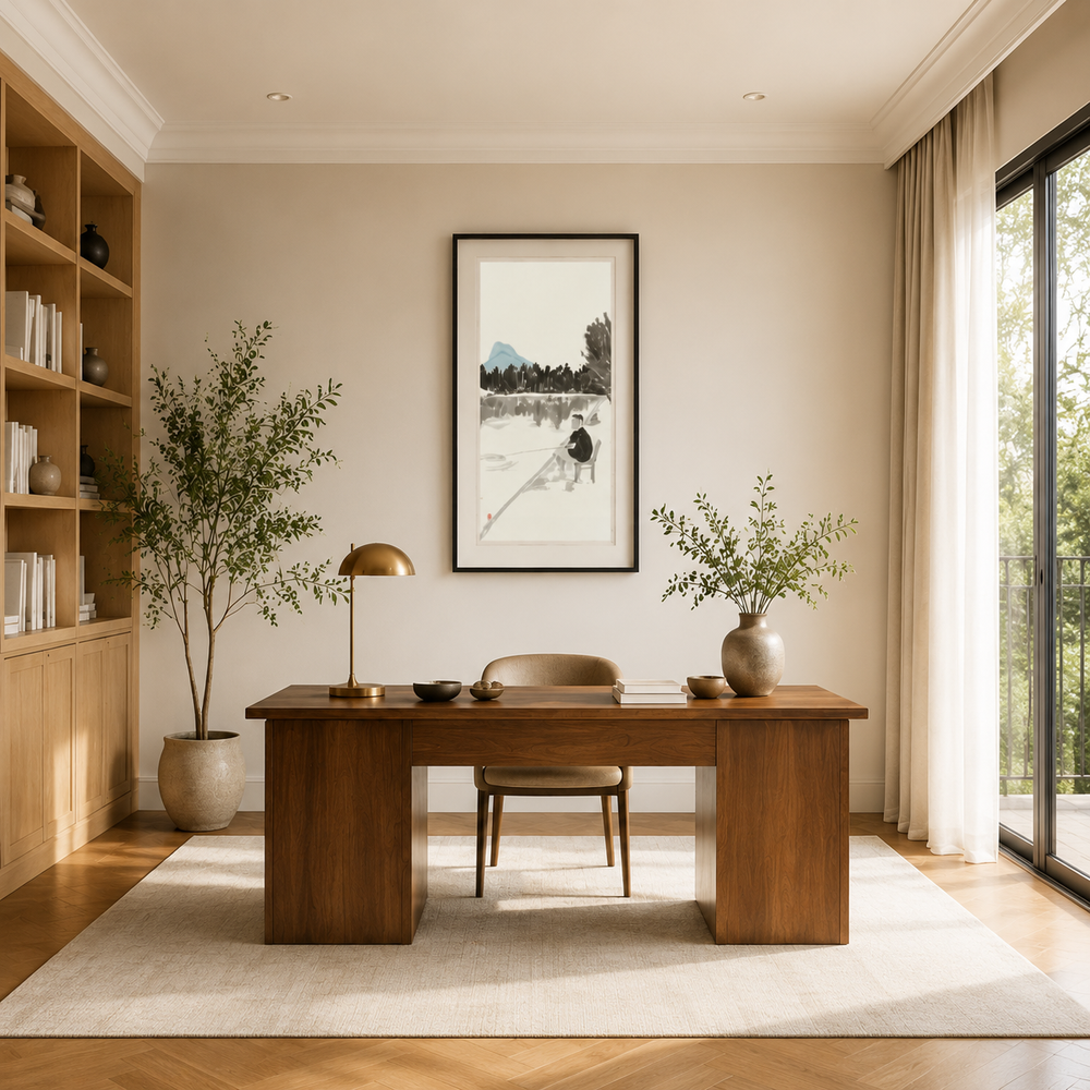 Art preview in a study or reception area by MagicBear Art