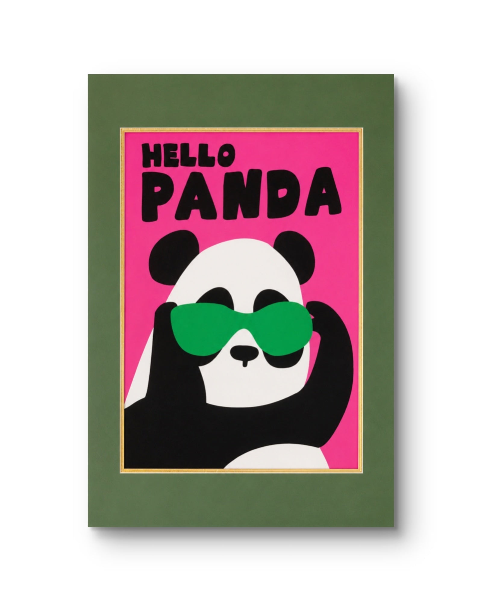 Hello Panda – Silk Art Print – MagicBear Art