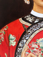 Chinese Qing Dynasty Lady - Oil on Canvas 31.5'' × 23.6'' | Original Painting by Chinese Artist | Magic Bear Art