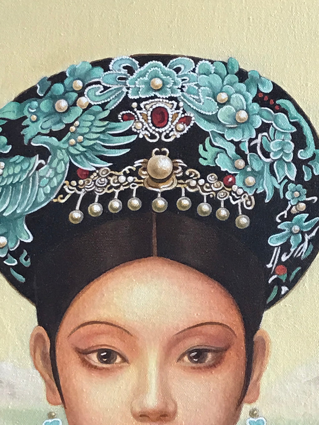 Chinese Empress Dowager Cixi - Oil on Canvas 31.5'' × 23.6'' | Chinese Original Painting | Magic Bear Art
