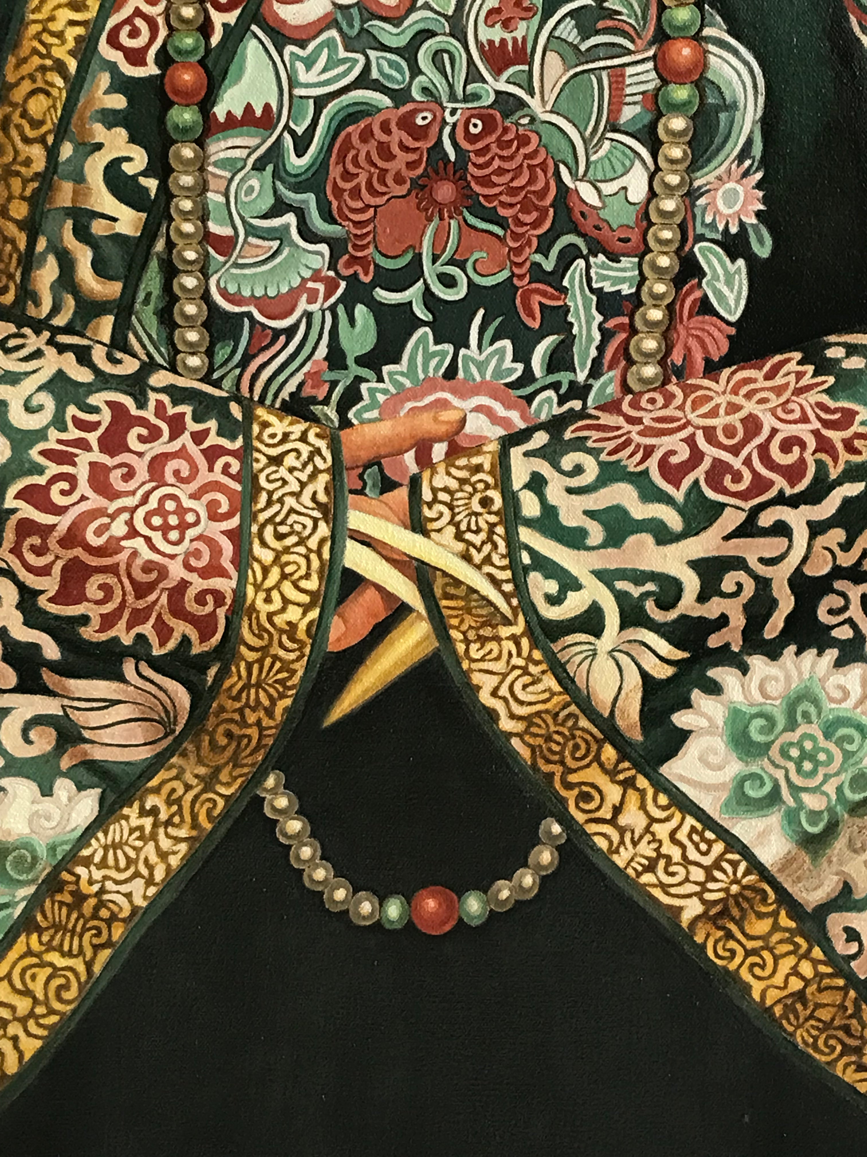 Chinese Empress Dowager Cixi - Oil on Canvas 31.5'' × 23.6'' | Chinese Original Painting | Magic Bear Art