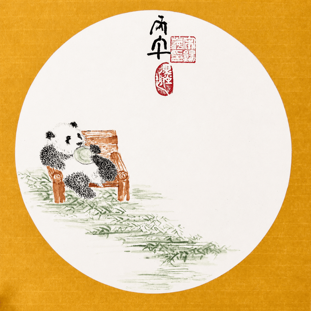 A Moment of Ease | Chinese Original Painting | Magic Bear Art