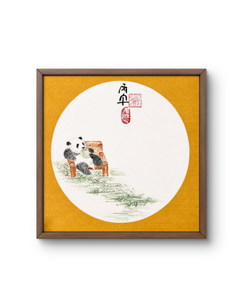 A Moment of Ease | Chinese Original Painting | Magic Bear Art