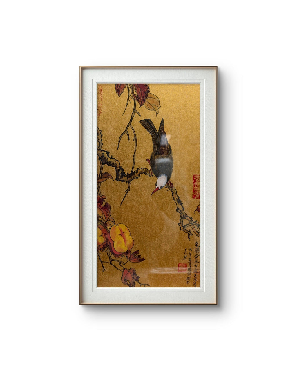 Autumn Songbird | Chinese Original Painting | Magic Bear Art
