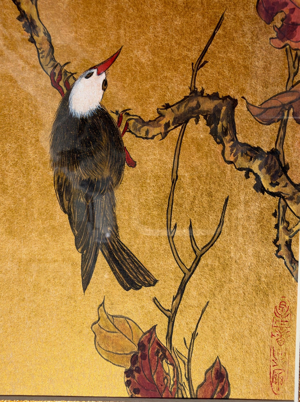 Autumn Songbird | Chinese Original Painting | Magic Bear Art