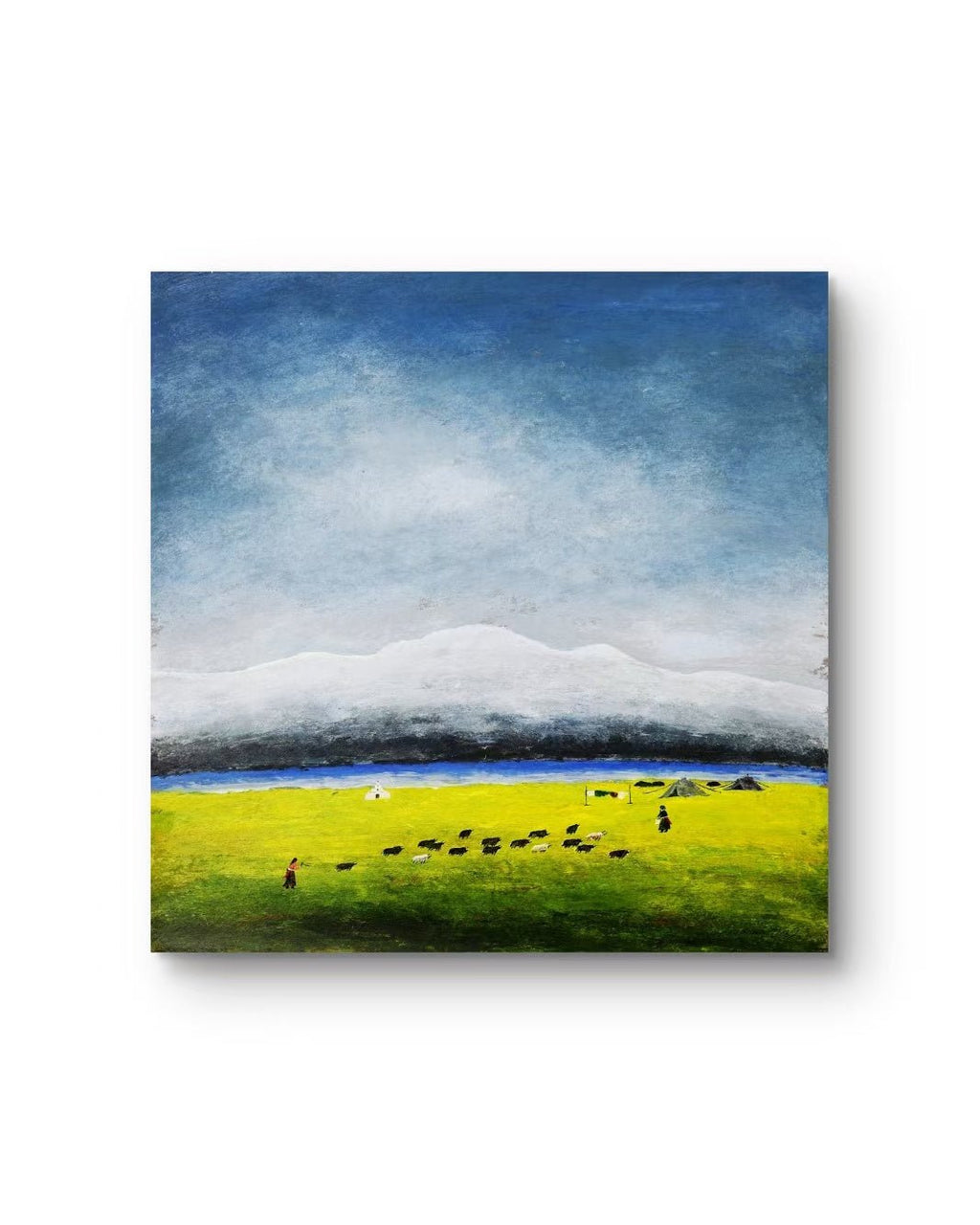 Beneath Tibetan Skies | Chinese Original Painting | Magic Bear Art