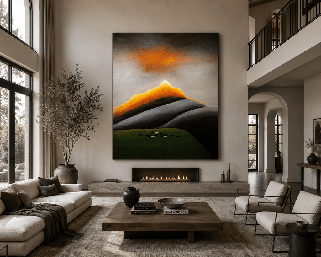 Beyond the Highlands | Chinese Original Painting | Magic Bear Art