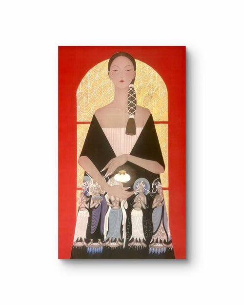 Blessing II | Chinese Original Painting | Magic Bear Art