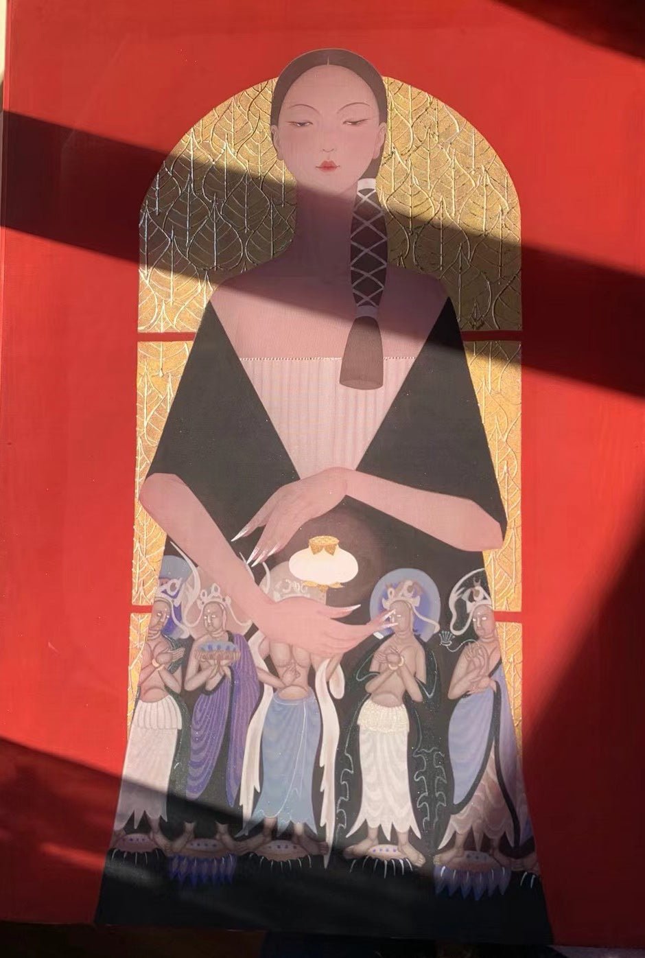Blessing II | Chinese Original Painting | Magic Bear Art
