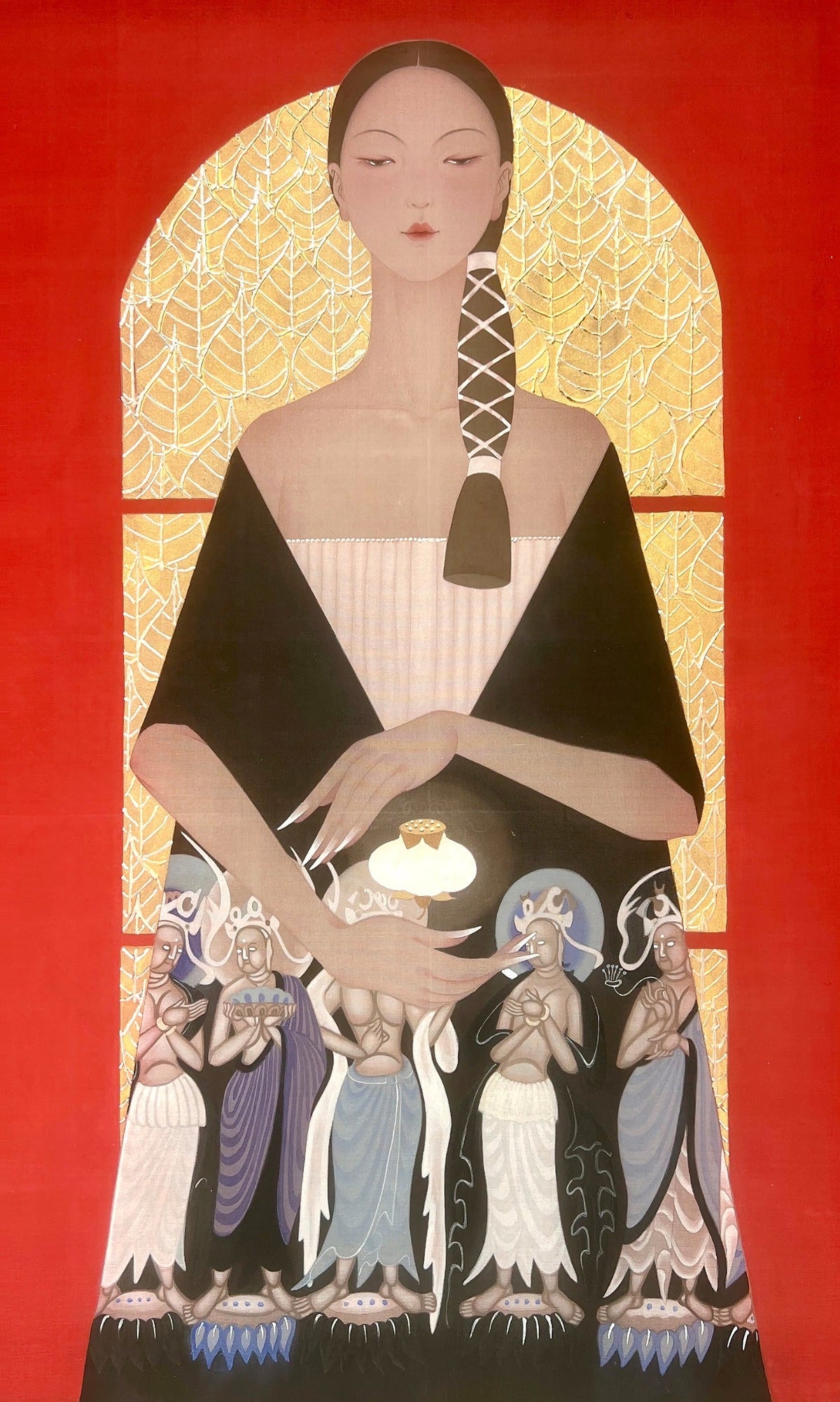 Blessing II | Chinese Original Painting | Magic Bear Art
