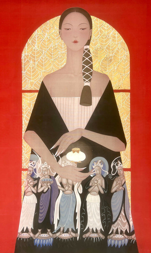 Blessing II | Chinese Original Painting | Magic Bear Art