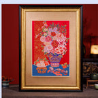 Blooming Prosperity | Chinese Original Painting | Magic Bear Art