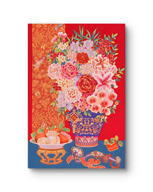 Blooming Prosperity | Chinese Original Painting | Magic Bear Art