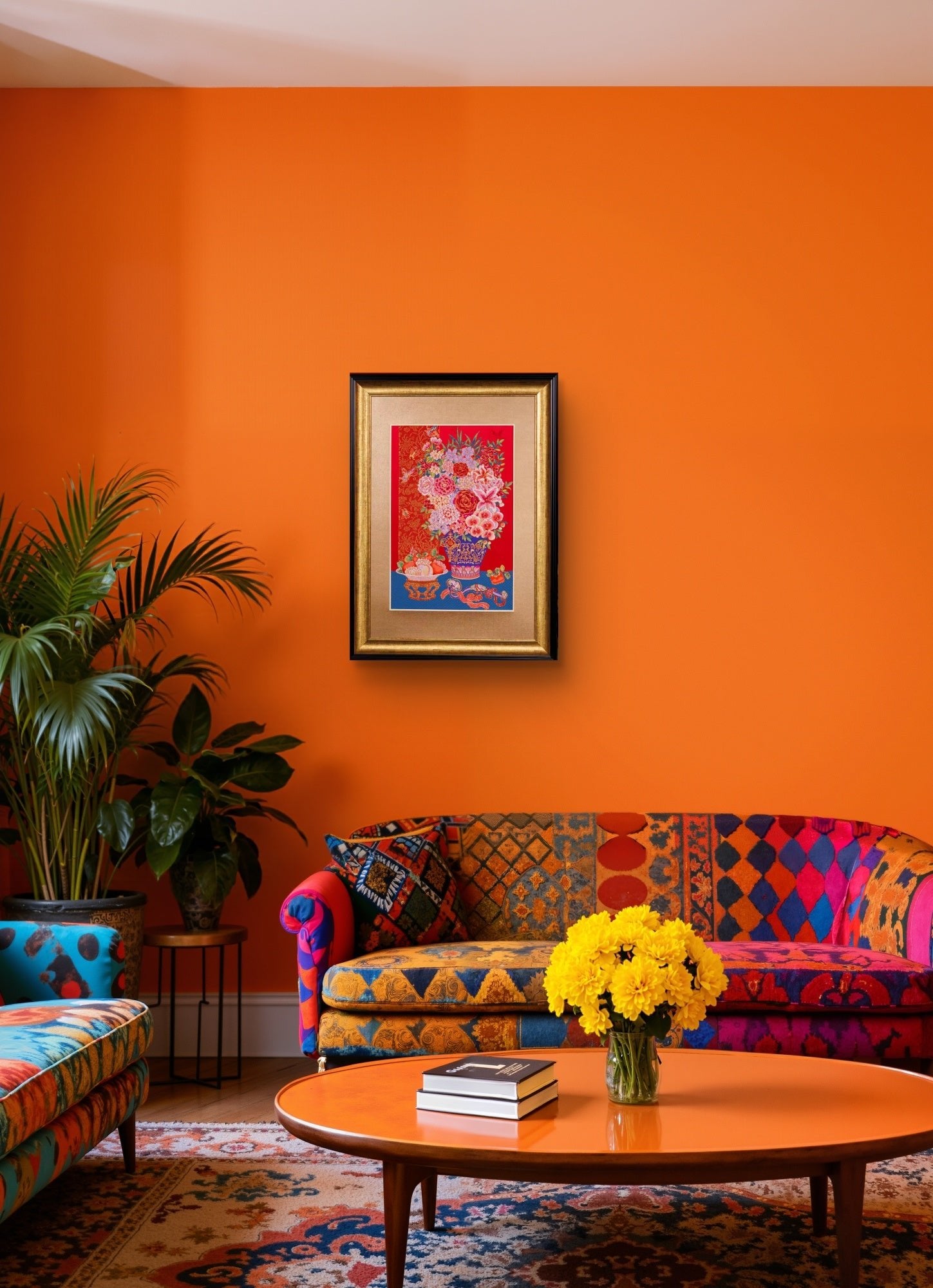 Blooming Prosperity | Chinese Original Painting | Magic Bear Art