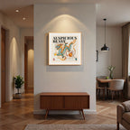 Chinese Dragon - Silk Wall Art 19.7'' × 19.7'' | Original Painting by Chinese Artist | Magic Bear Art