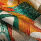 Chinese Dragon - Silk Wall Art 19.7'' × 19.7'' | Original Painting by Chinese Artist | Magic Bear Art