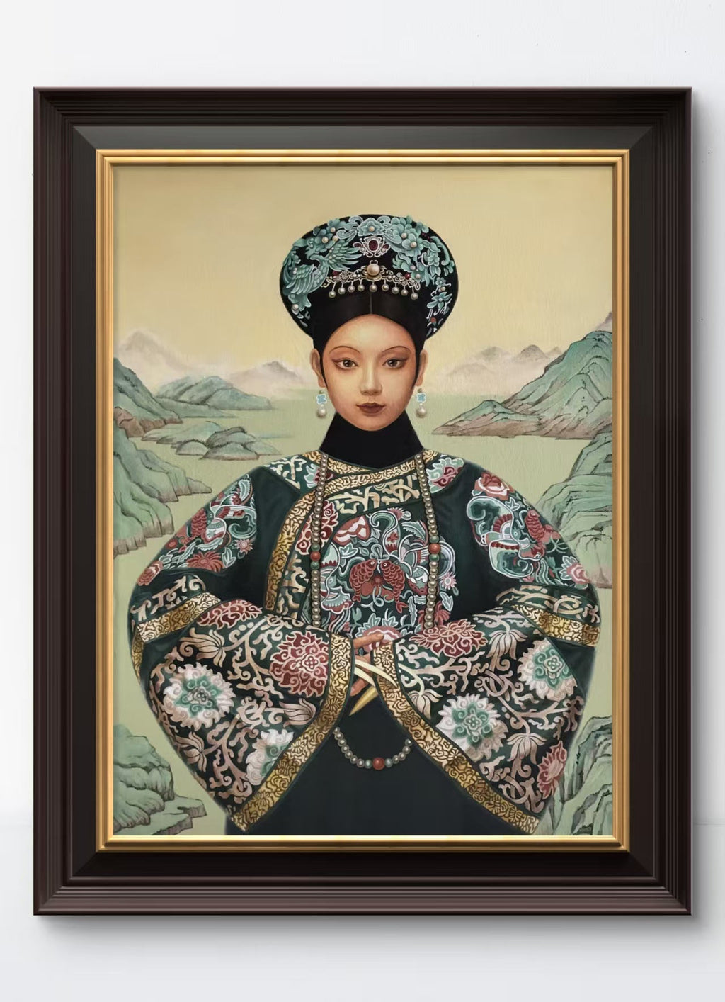 Chinese Empress Dowager Cixi - Oil on Canvas 31.5'' × 23.6'' | Chinese Original Painting | Magic Bear Art
