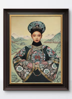 Chinese Empress Dowager Cixi - Oil on Canvas 31.5'' × 23.6'' | Chinese Original Painting | Magic Bear Art