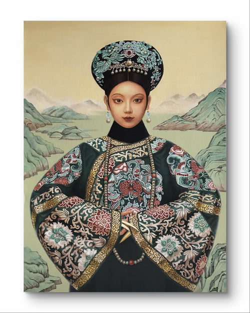 Chinese Empress Dowager Cixi - Oil on Canvas 31.5'' × 23.6'' | Chinese Original Painting | Magic Bear Art