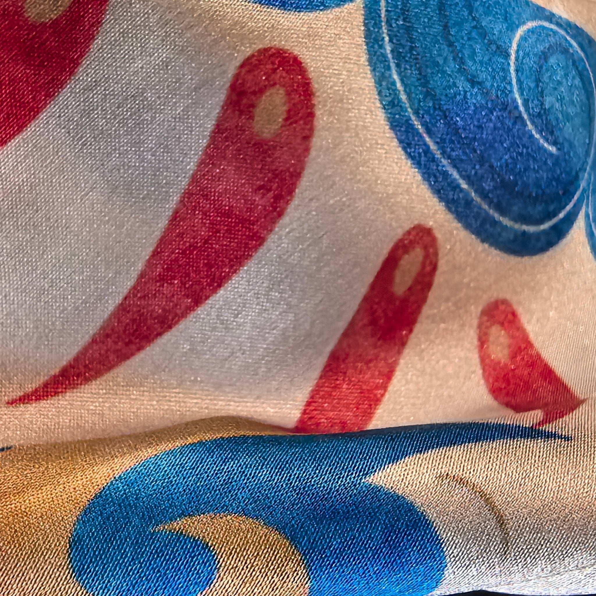 Chinese Tiger - Silk Wall Art 19.7'' × 19.7'' | Original Painting by Chinese Artist | Magic Bear Art