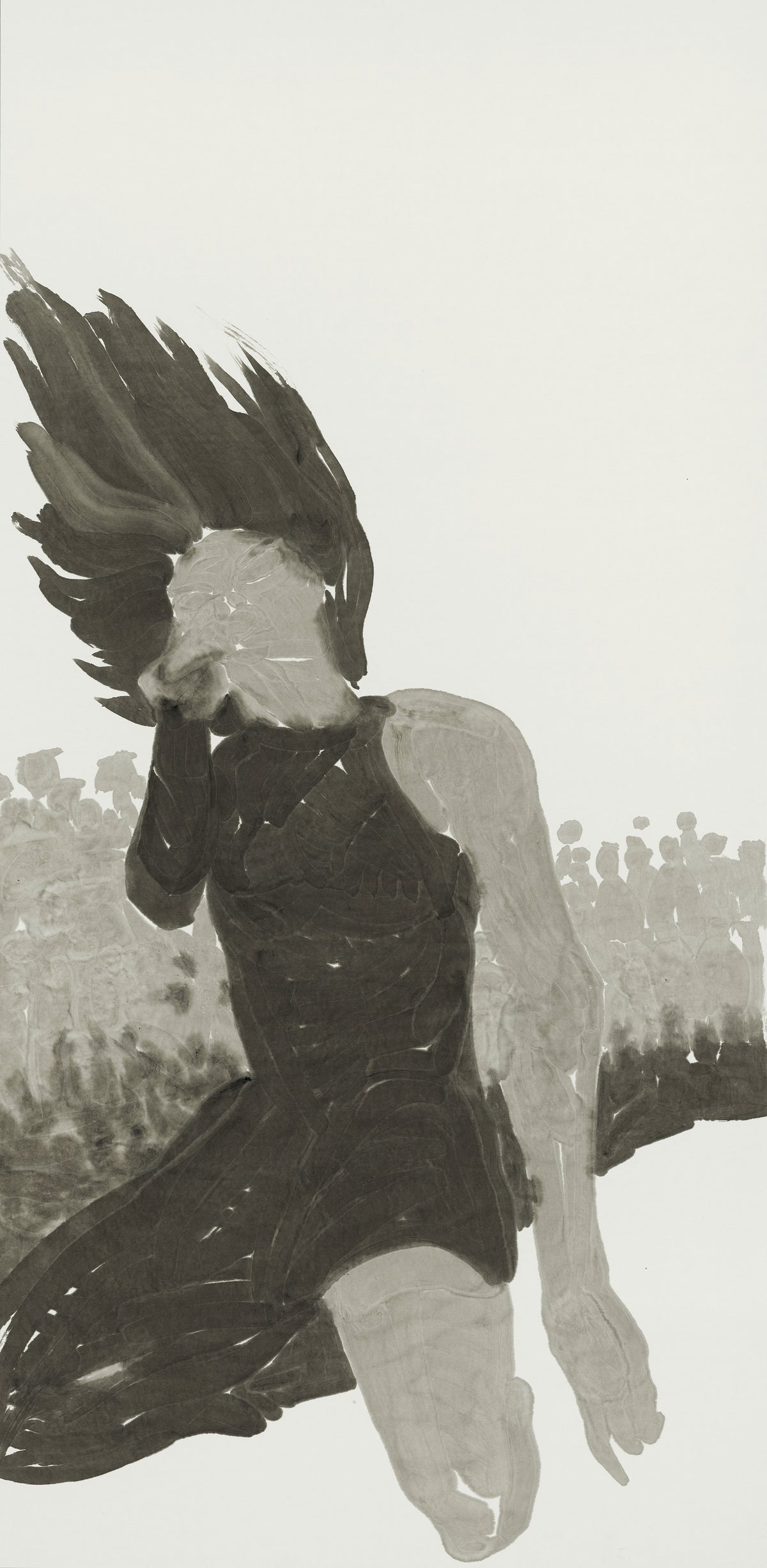 He Jun | Shout — Large Format Contemporary Chinese Ink Painting