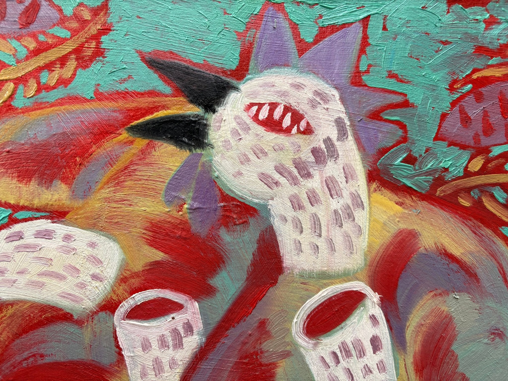 Destiny - Chinese Ink & Color 31.5″ × 23.6″ | Chinese Original Painting | Magic Bear Art