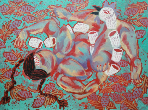 Destiny - Chinese Ink & Color 31.5″ × 23.6″ | Chinese Original Painting | Magic Bear Art