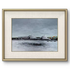 Dwellings on the Plateau — 20.9''×13.8 '' Small Format Oil | Original Painting by Chinese Artist | Magic Bear Art