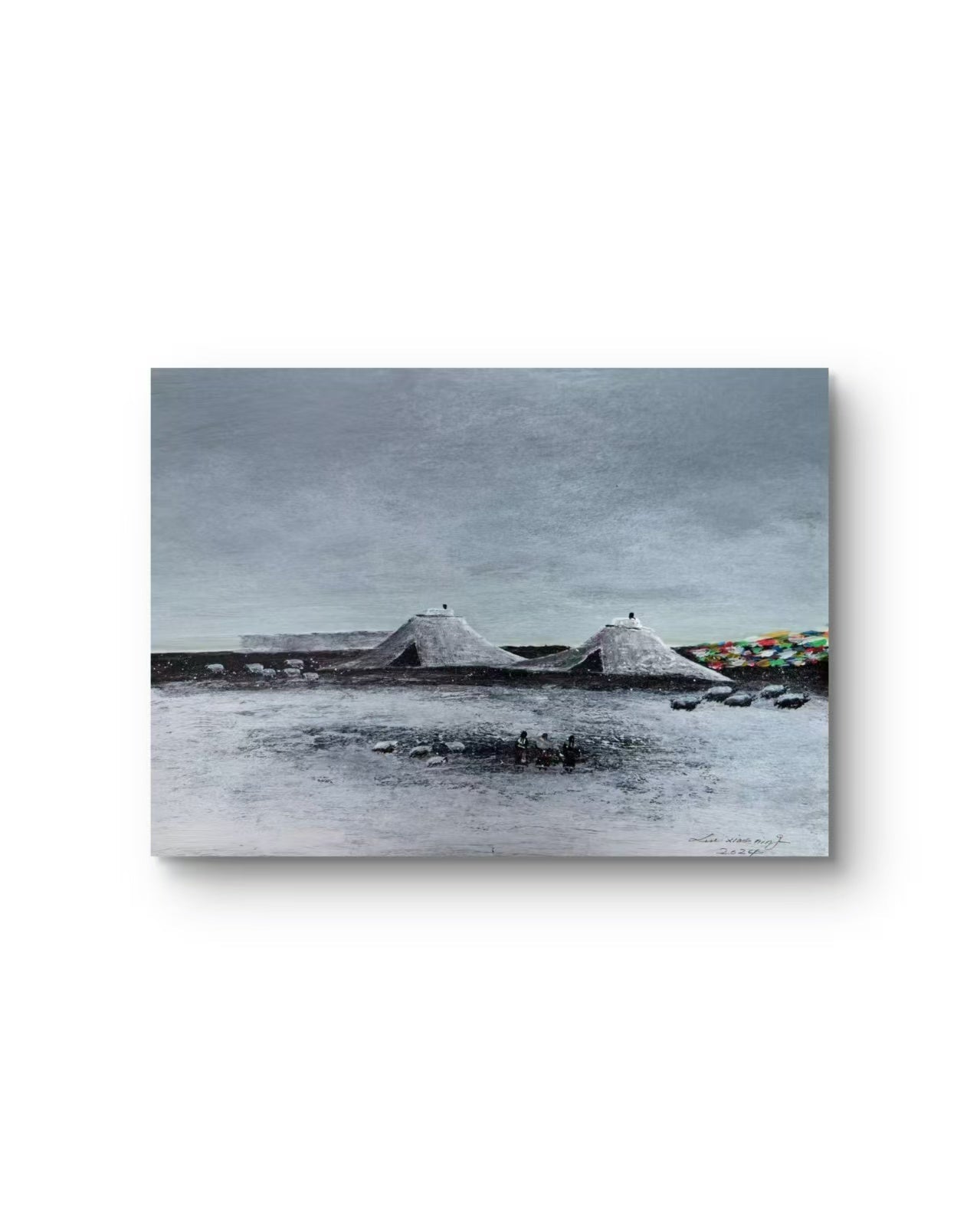 Dwellings on the Plateau | Chinese Original Painting | Magic Bear Art