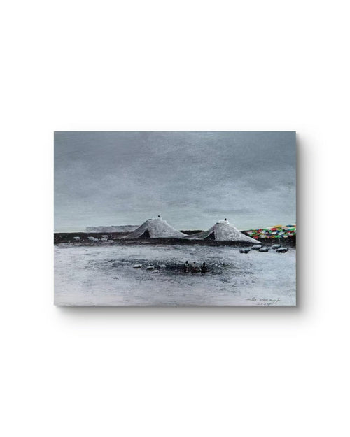 Dwellings on the Plateau | Chinese Original Painting | Magic Bear Art