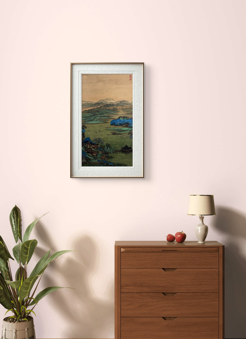 Emerald Waters at Dusk | Chinese Original Painting | Magic Bear Art