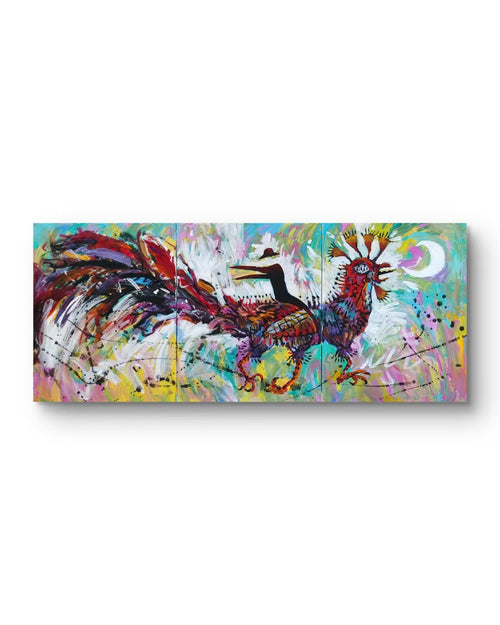 Flying Day - Acrylic on Canvas 47.2'' × 19.7'' | Chinese Original Painting | Magic Bear Art
