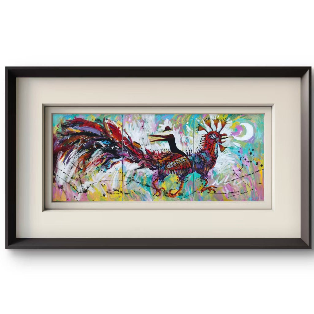 Flying Day - Acrylic on Canvas 47.2'' × 19.7'' | Chinese Original Painting | Magic Bear Art