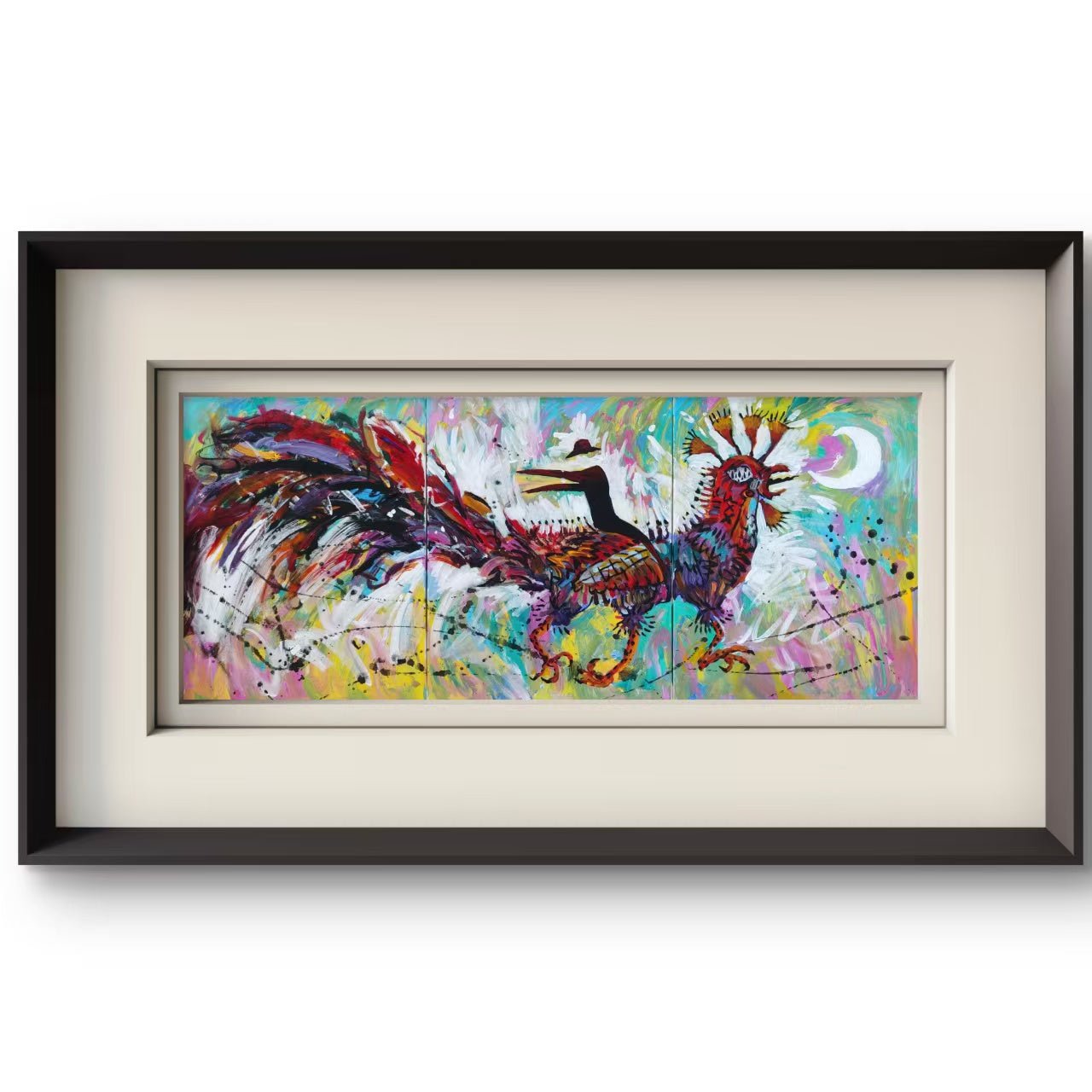 Flying Day - Acrylic on Canvas 47.2'' × 19.7'' | Chinese Original Painting | Magic Bear Art