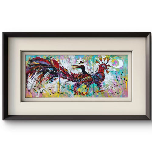 Flying Day - Acrylic on Canvas 47.2'' × 19.7'' | Chinese Original Painting | Magic Bear Art